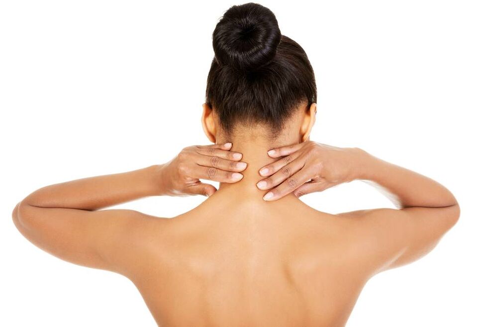 neck self-massage with osteochondrosis